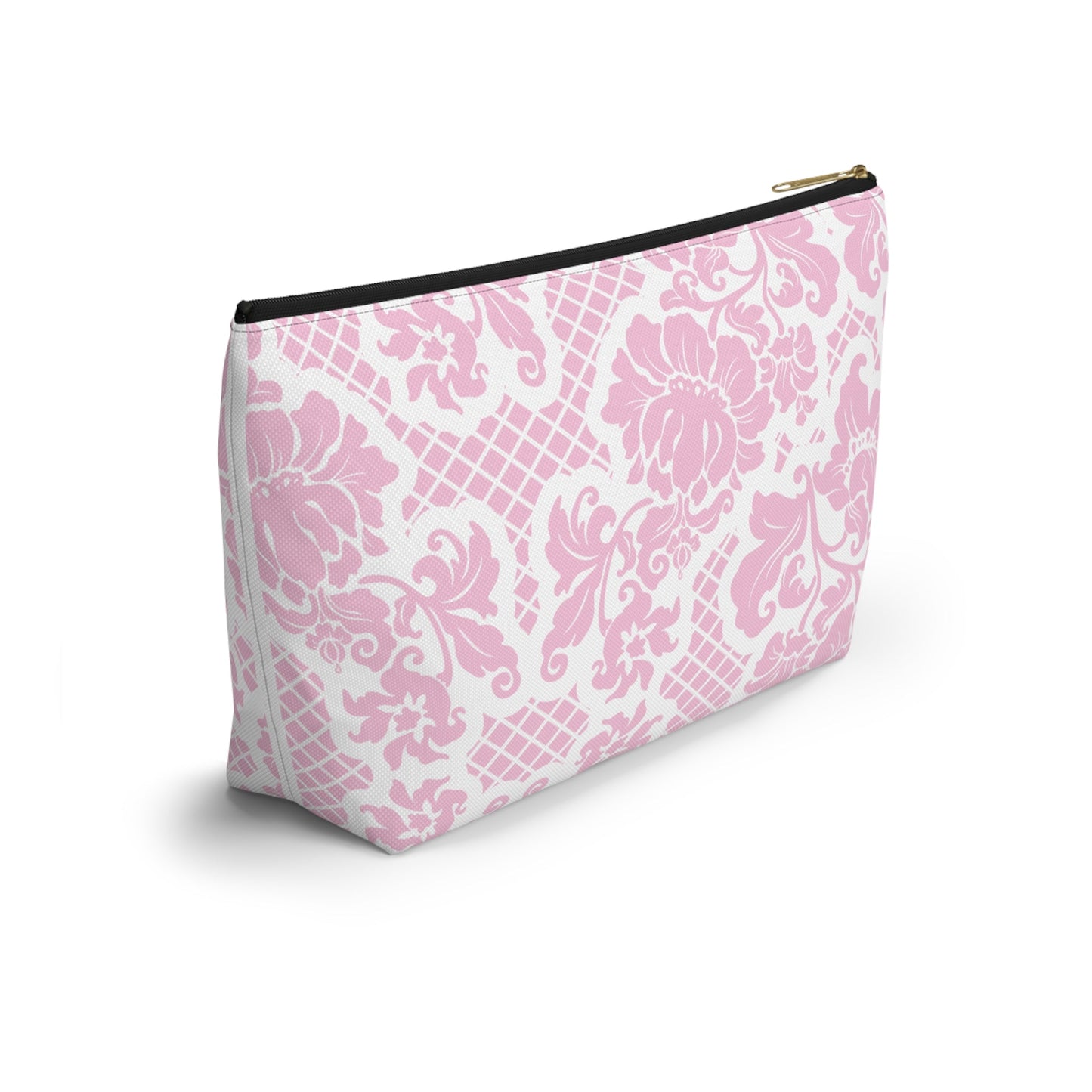 Customizable: Chic Floral Accessory Pouch | Makeup Bag, Organizer, Travel Essentials, Gift for Her, Pink Floral Design