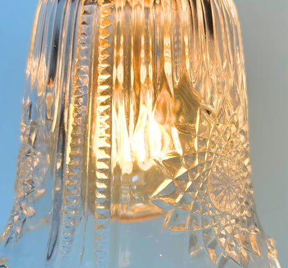 Antique Diamond Floral Flare Wall Sconce Light