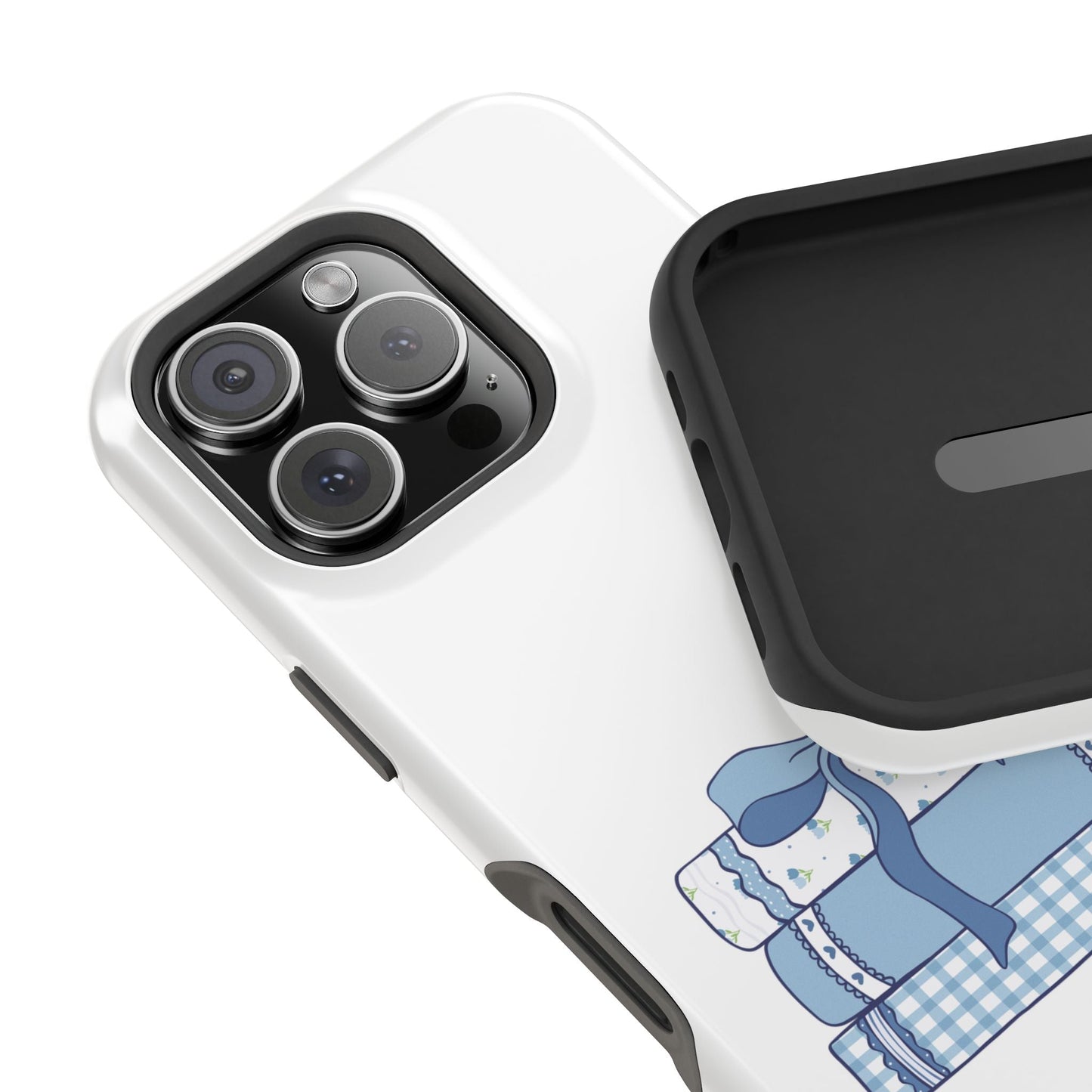 Customizable: Books & Bows Aesthetic Phone Case, College Student Gift, Impact-Resistant Cover, Book Lover's Accessory, Graduation Present, School Spirit Merchandise