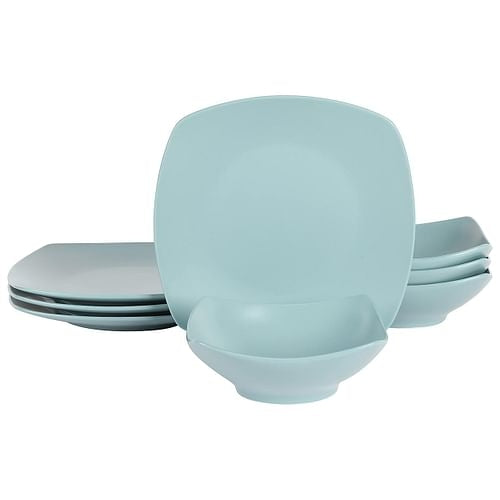 Gibson Home Zen Buffetware 8 Piece Fine Ceramic Dinnerware Set In