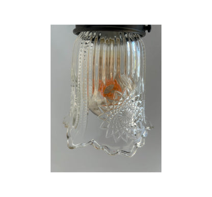 Antique Diamond Floral Flare Wall Sconce Light