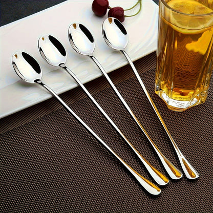 Set of 410 Stainless Steel Long Iced Tea Spoons