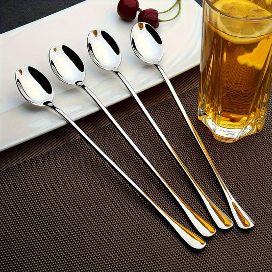 Set of 410 Stainless Steel Long Iced Tea Spoons