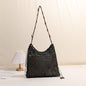 Summer Straw Woven Bag With Lace Up Pattern Suitable For Women Beach Vacation Beach Bag