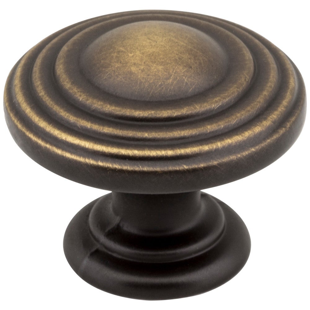 1-1/4" Diameter Satin Nickel Stacked Bremen 2 Cabinet Knob