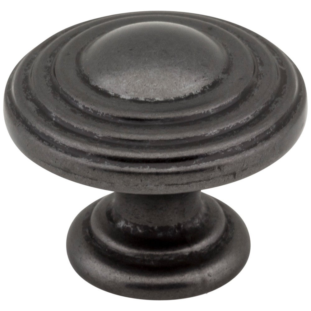 1-1/4" Diameter Satin Nickel Stacked Bremen 2 Cabinet Knob