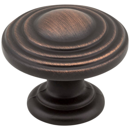 1-1/4" Diameter Satin Nickel Stacked Bremen 2 Cabinet Knob