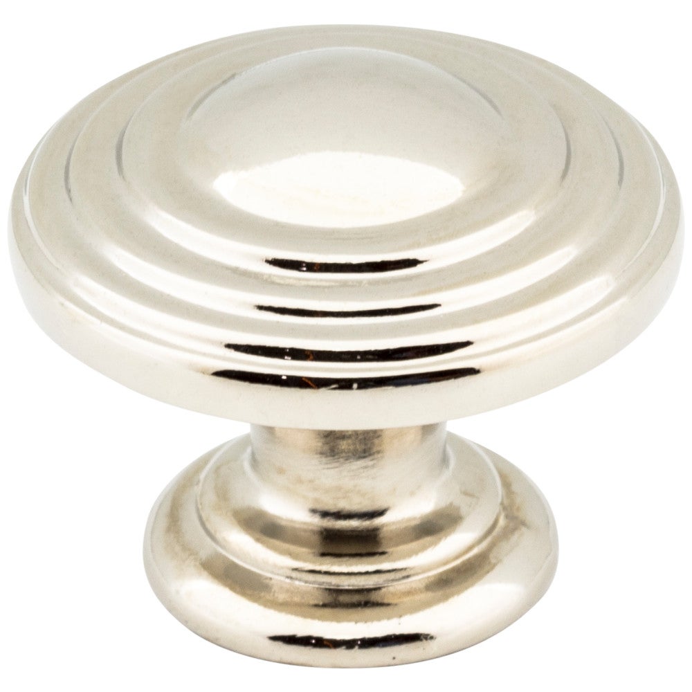 1-1/4" Diameter Satin Nickel Stacked Bremen 2 Cabinet Knob