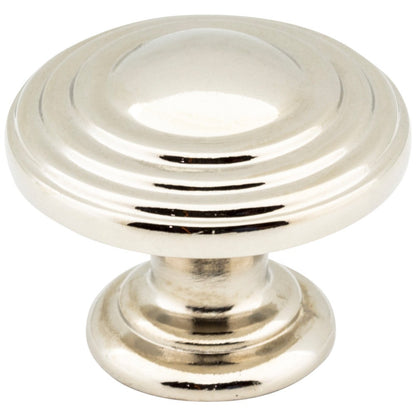 1-1/4" Diameter Satin Nickel Stacked Bremen 2 Cabinet Knob