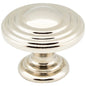 1-1/4" Diameter Satin Nickel Stacked Bremen 2 Cabinet Knob