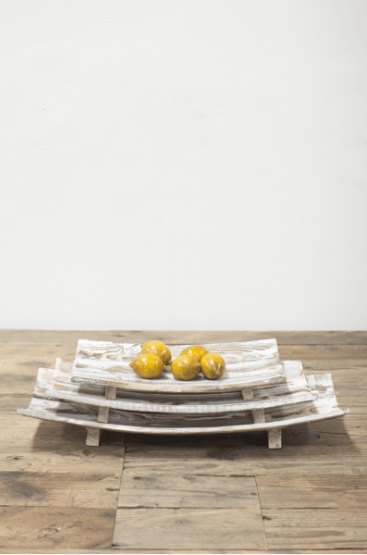 Curved Wooden Bowls Set - Driftwood Design | Kitchen [Wood] | Under $100 | Kitchen + Metal