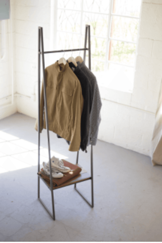 A-Frame Metal Rack With Wooden Storage Shelf  | Kitchen + Metal |