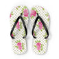 Customizable: Floral Flip Flops, Comfortable Summer Sandals, Beach Footwear, Gift for Vacation, Floral Patterns
