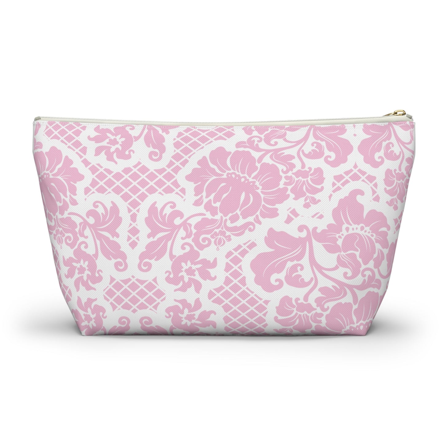 Customizable: Chic Floral Accessory Pouch | Makeup Bag, Organizer, Travel Essentials, Gift for Her, Pink Floral Design