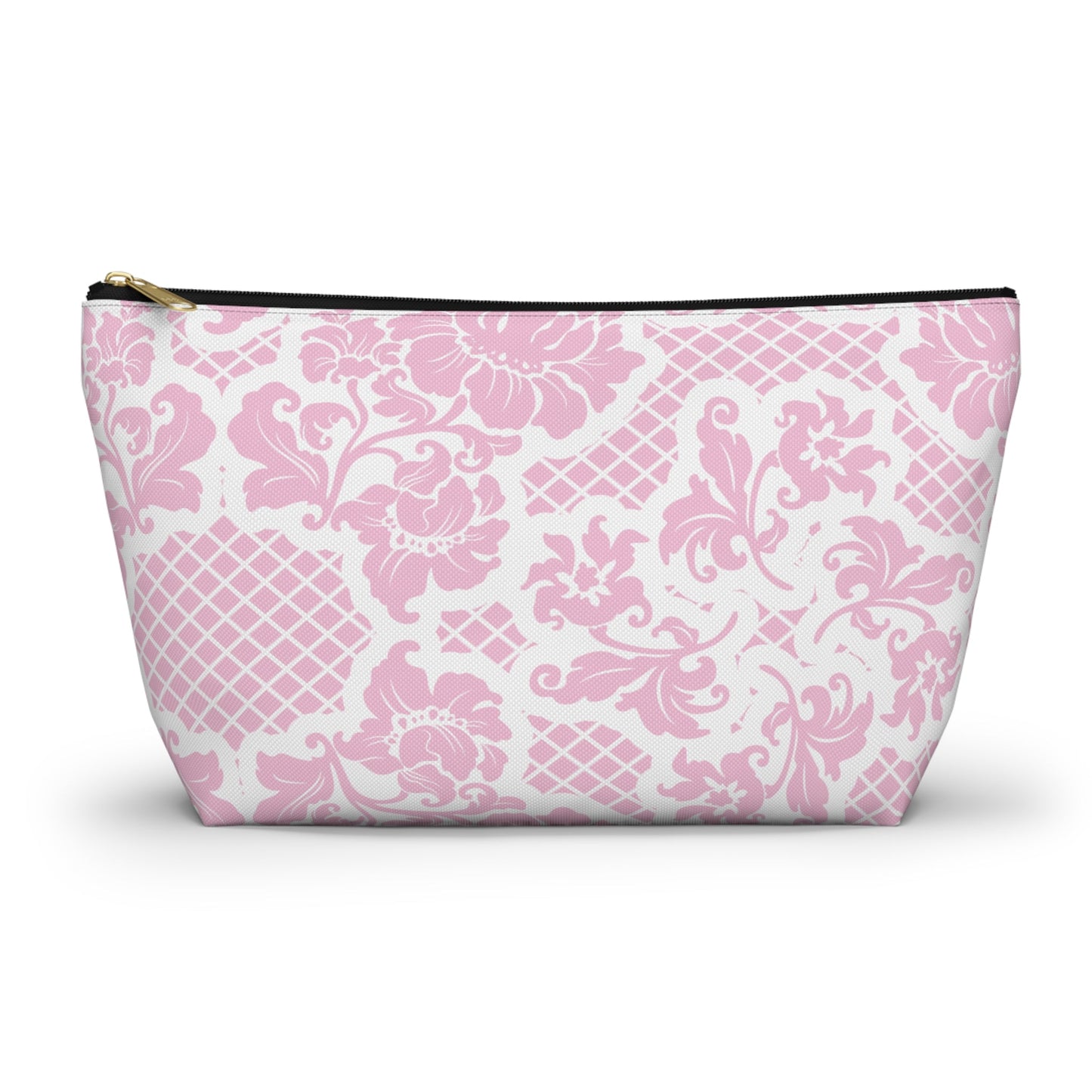 Customizable: Chic Floral Accessory Pouch | Makeup Bag, Organizer, Travel Essentials, Gift for Her, Pink Floral Design