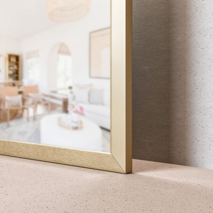Eviva Gold Gold Metal Framed Mirror
