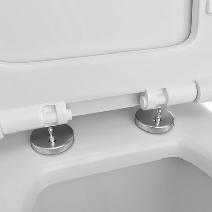 Scale 12 inch Floor Mounted 1-piece 1.28 GPF Dual Flush Elongated Toilet in White Seat Included