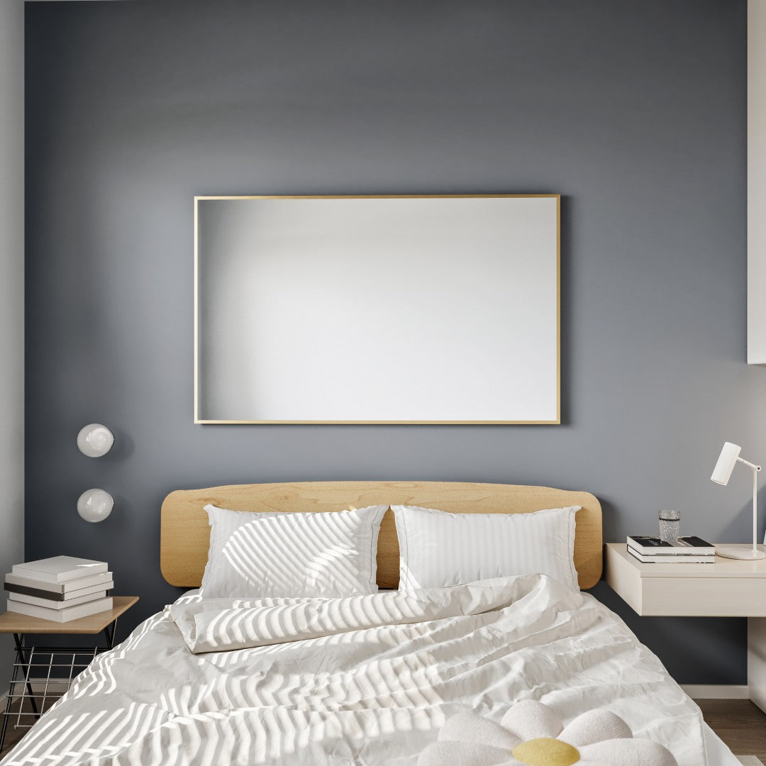 Eviva Gold Gold Metal Framed Mirror