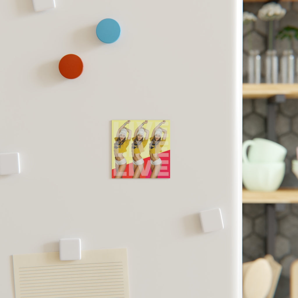 2882HomeDecor™ LIVE LIVE LIVE Square Magnet