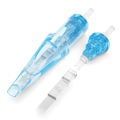 WJX Professional Tattoo Cartridges Needles - 0.35MM/0.30MM Curved Magnum | Box of 20