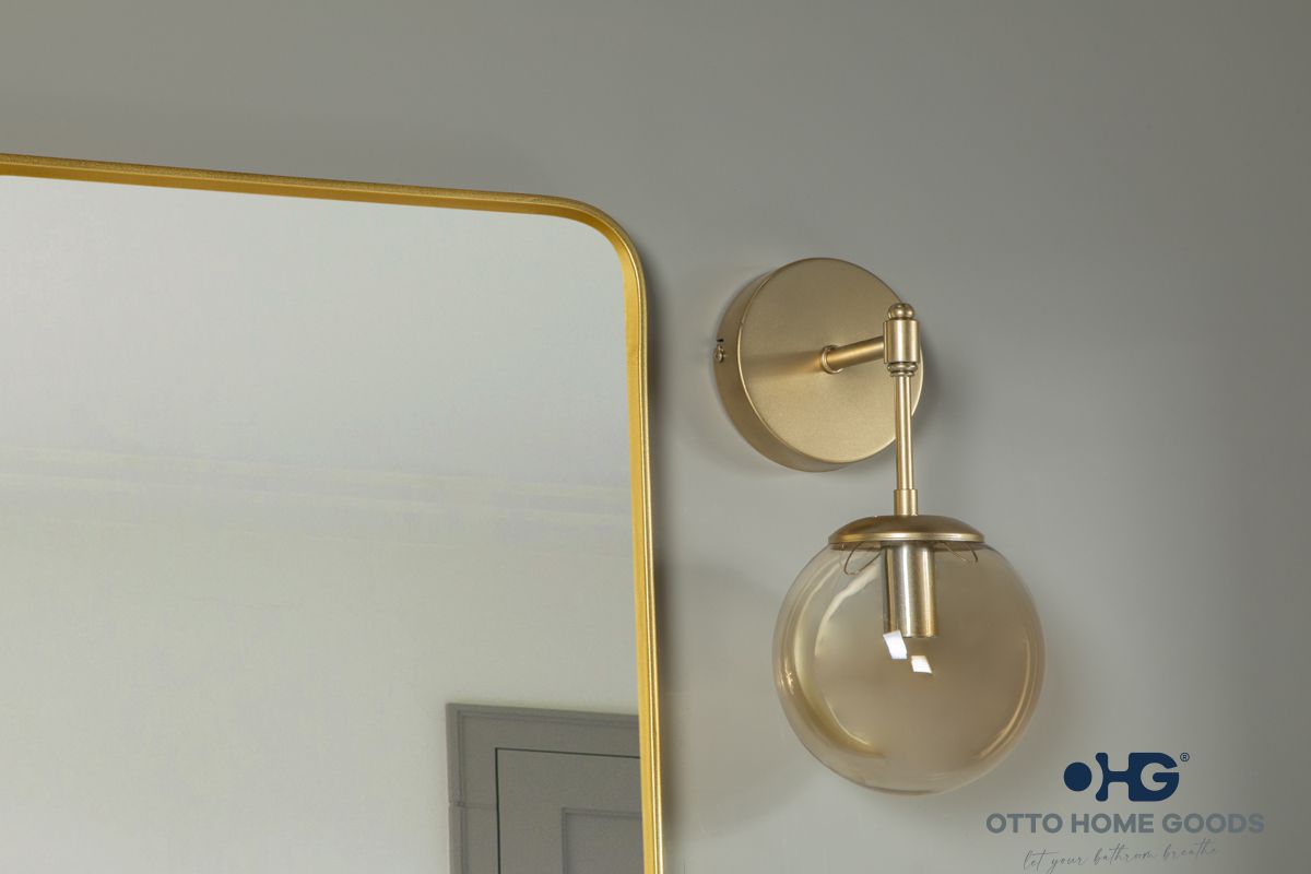 Ashley 48" Blue Bathroom Cabinet | Hardware | Kitchen + Metal