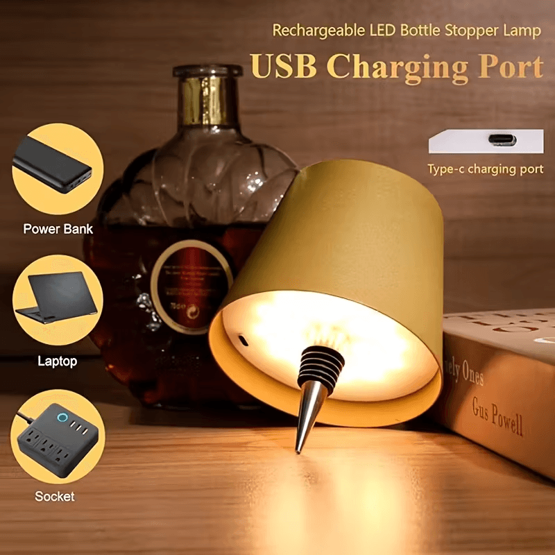 Incandescent Bulb PVC Bottle Night Lamp