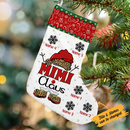 Personalized Christmas Grandma Stocking - Holiday Decor Gift For Grandma, Grandparents, Grandkids