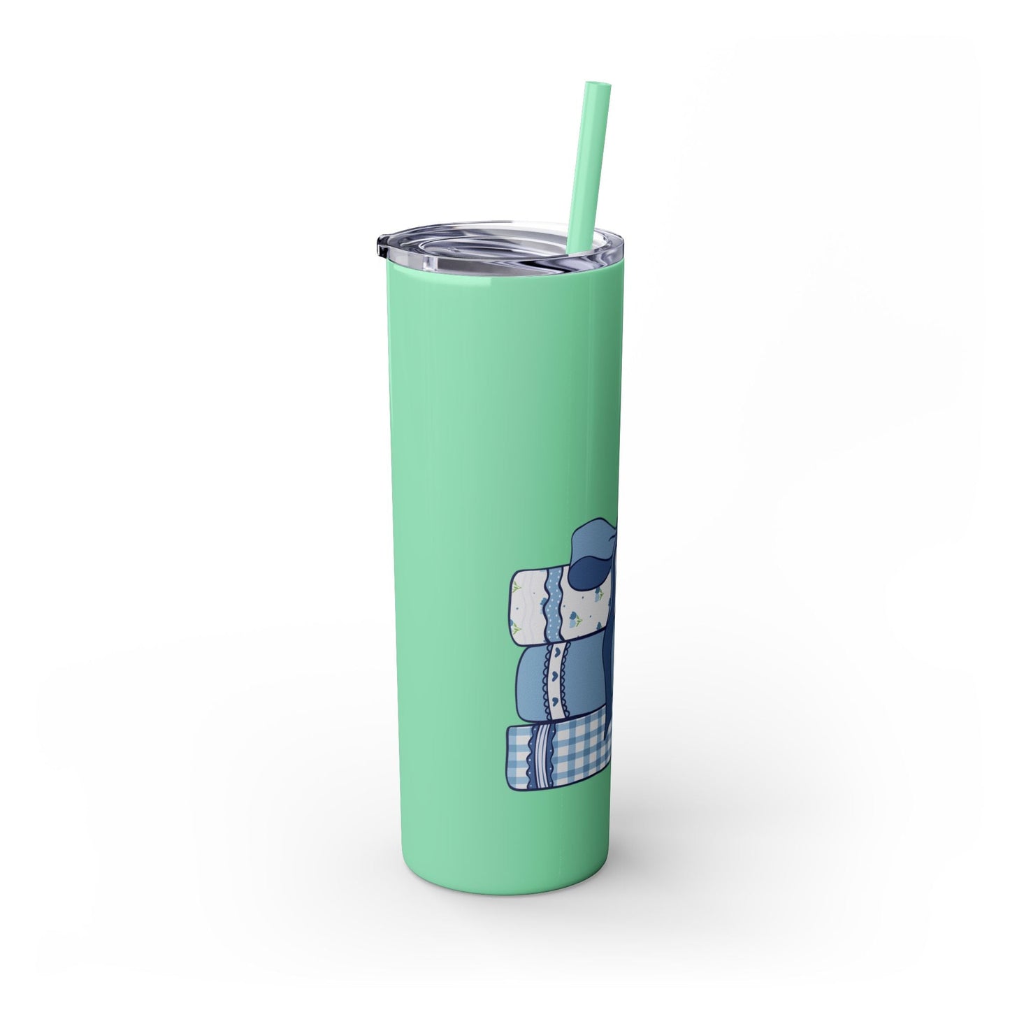Customizable: Girly Book Club Skinny Tumbler with Straw, 20oz | Perfect for Events, Gifts, Coffee, and Summer Drinks