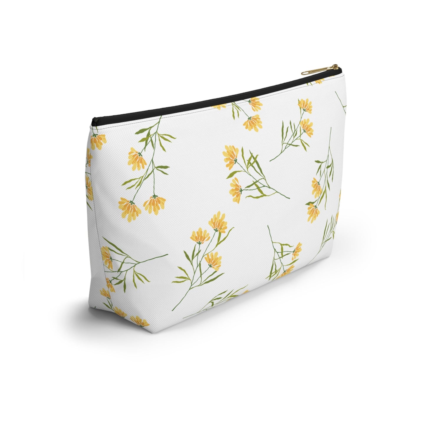 Customizable: Floral Accessory Pouch, Cute Makeup Bag, Travel Organizer, Gift for Her, Spring Flowers, Eco-Friendly Storage