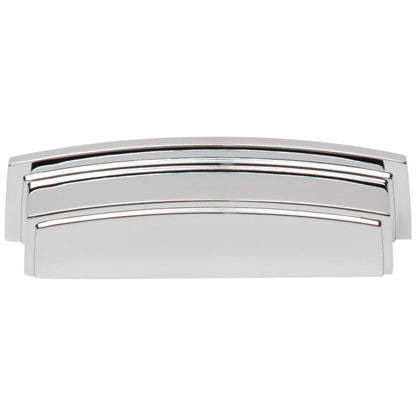 96 mm Center-to-Center Satin Nickel Square Renzo Cabinet Cup Pull