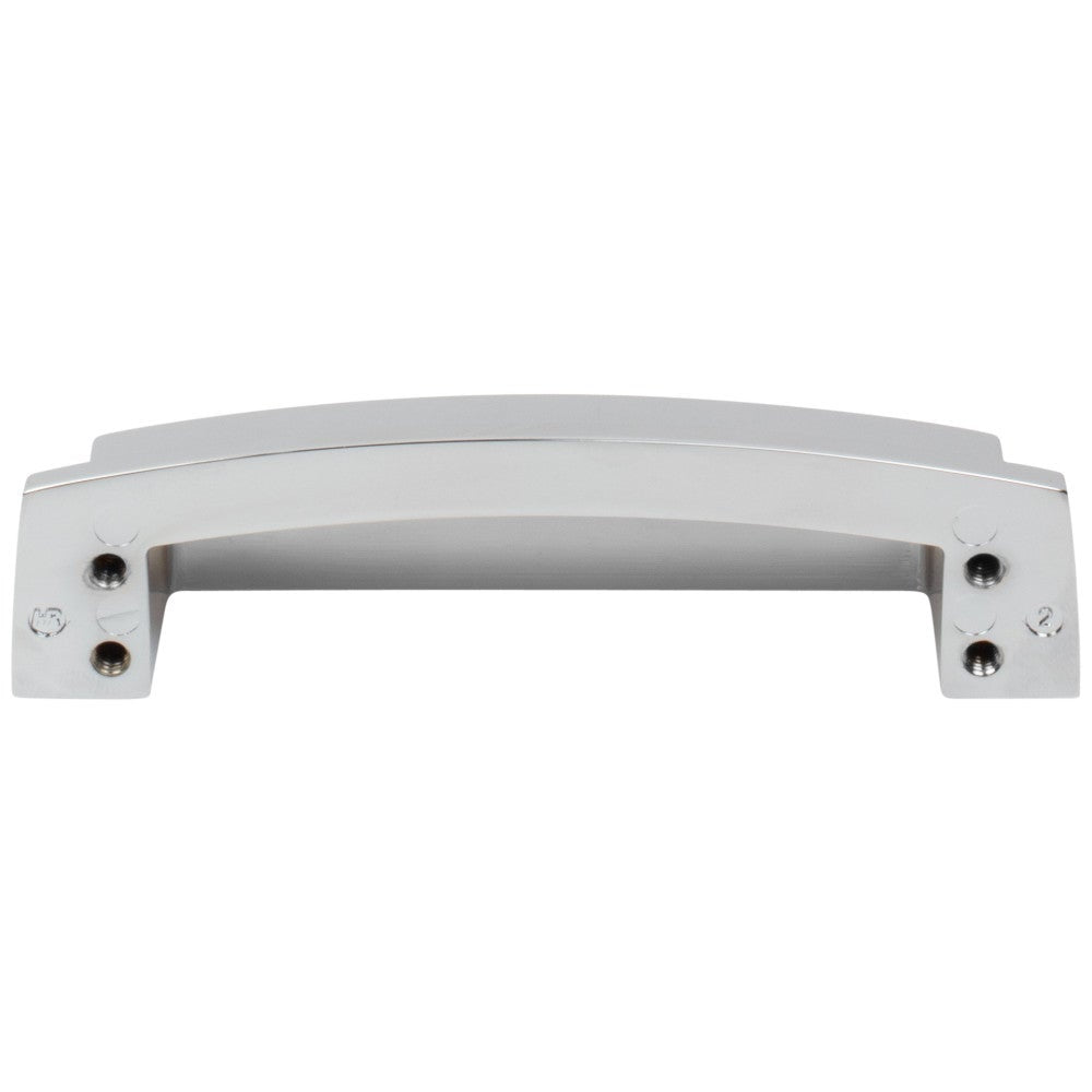 96 mm Center-to-Center Satin Nickel Square Renzo Cabinet Cup Pull
