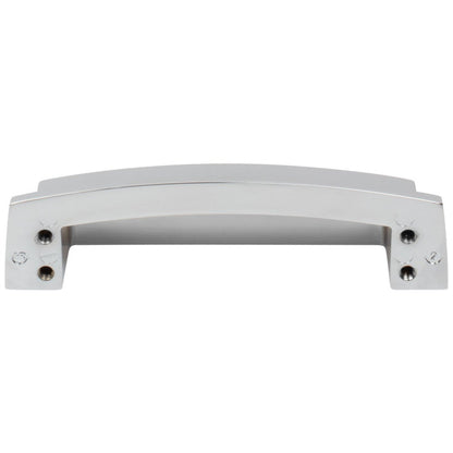 96 mm Center-to-Center Satin Nickel Square Renzo Cabinet Cup Pull