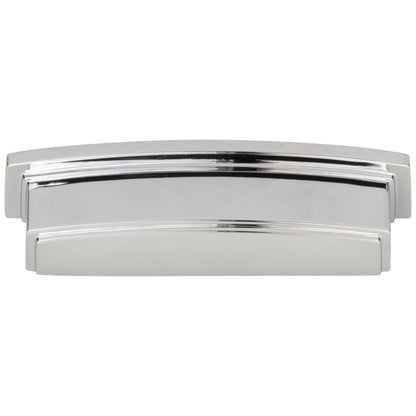 96 mm Center-to-Center Satin Nickel Square Renzo Cabinet Cup Pull