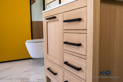 Ashley 30" Natural Oak Bathroom Cabinet