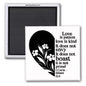 CORINTHIANS 13:4 2x2 MAGNET