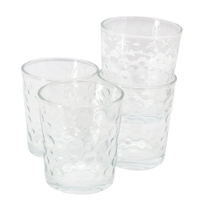 Gibson Home 4 Piece 13.5 Ounce Bubble Double Old-Fashioned Glassware | Glassware | Under $100
