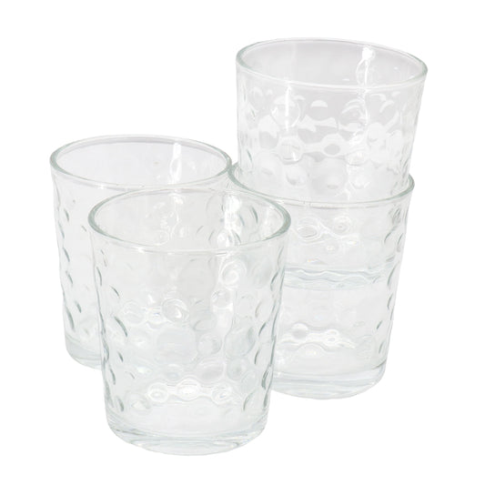Gibson Home 4 Piece 13.5 Ounce Bubble Double Old-Fashioned Glassware | Glassware | Under $100