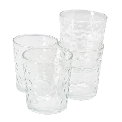 Gibson Home 4 Piece 13.5 Ounce Bubble Double Old-Fashioned Glassware | Glassware | Under $100