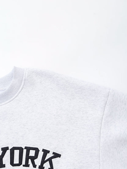 Women Clothing Autumn Simple Character Embroidery Sweatshirts