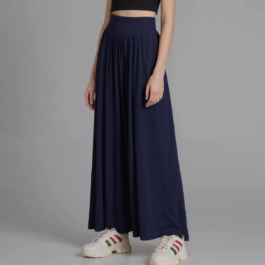Acetate Satin Dark Blue Slim Fit Autumn Dress Large Skirt Embellished High Grade Women Long Skirt