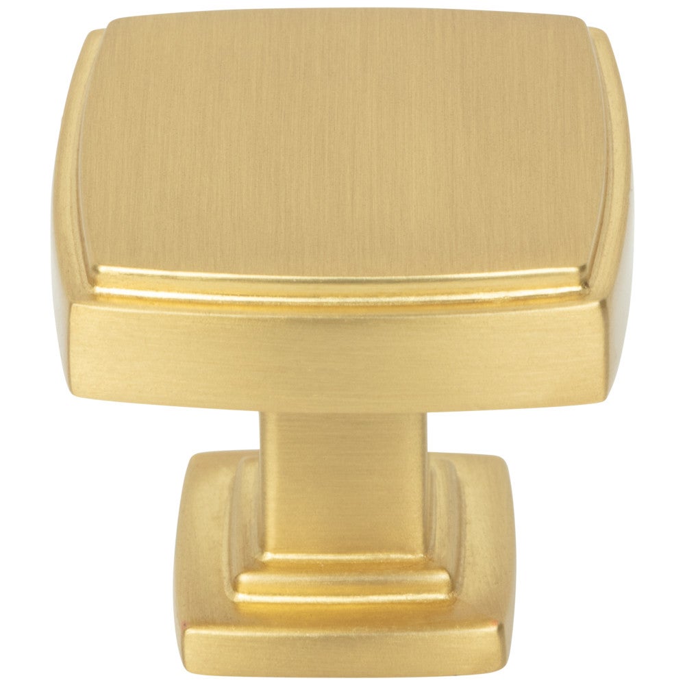1-1/4" Overall Length Satin Nickel Square Renzo Cabinet Knob