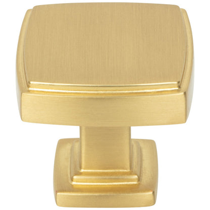 1-1/4" Overall Length Satin Nickel Square Renzo Cabinet Knob