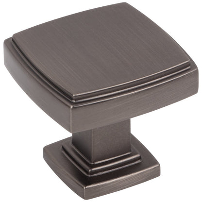 1-1/4" Overall Length Satin Nickel Square Renzo Cabinet Knob