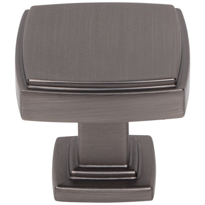 1-1/4" Overall Length Satin Nickel Square Renzo Cabinet Knob