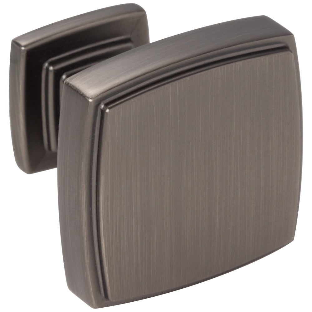 1-1/4" Overall Length Satin Nickel Square Renzo Cabinet Knob