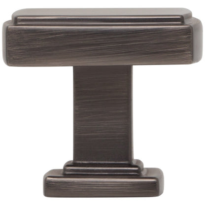 1-1/4" Overall Length Satin Nickel Square Renzo Cabinet Knob