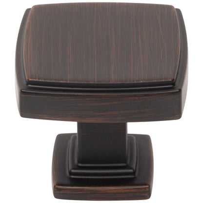 1-1/4" Overall Length Satin Nickel Square Renzo Cabinet Knob