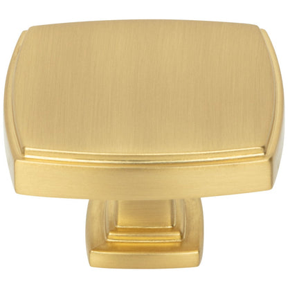 1-1/4" Overall Length Satin Nickel Square Renzo Cabinet Knob