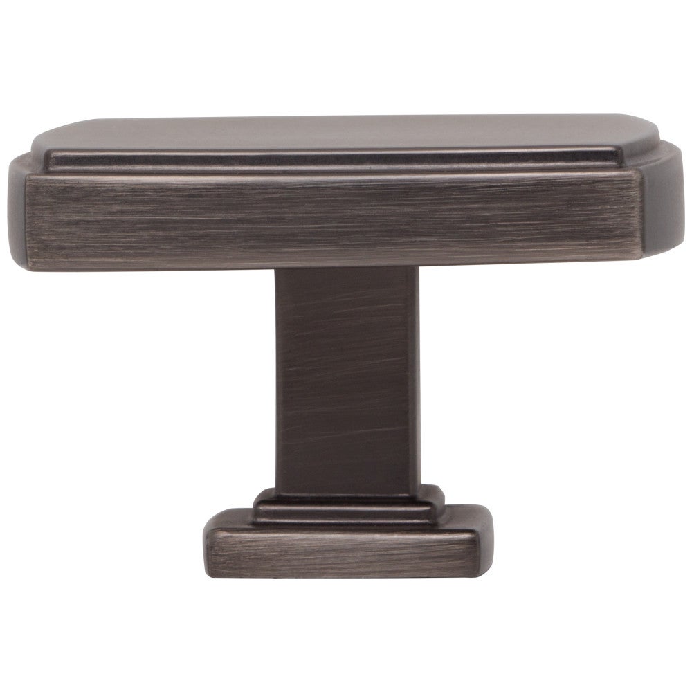 1-1/4" Overall Length Satin Nickel Square Renzo Cabinet Knob