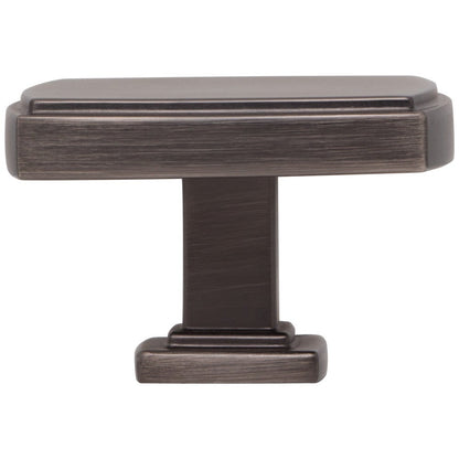 1-1/4" Overall Length Satin Nickel Square Renzo Cabinet Knob